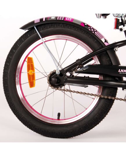 Volare Miracle Cruiser Kinderfahrrad - Mädchen - 16 Zoll - Mattschwarz - Prime Collection