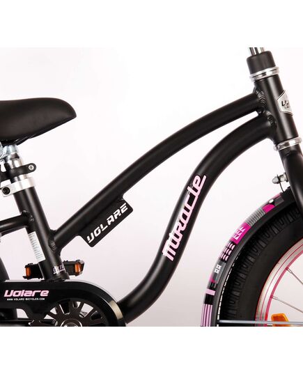 Volare Miracle Cruiser Kinderfahrrad - Mädchen - 16 Zoll - Mattschwarz - Prime Collection