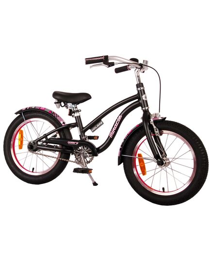 Volare Miracle Cruiser Kinderfahrrad - Mädchen - 16 Zoll - Mattschwarz - Prime Collection