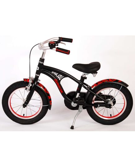 Volare Miracle Cruiser Kinderfahrrad - Jungen - 14 Zoll - Mattschwarz - Prime Collection
