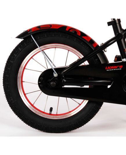 Volare Miracle Cruiser Kinderfahrrad - Jungen - 14 Zoll - Mattschwarz - Prime Collection