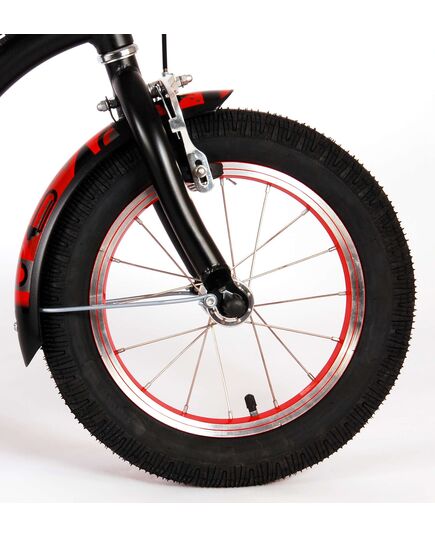 Volare Miracle Cruiser Kinderfahrrad - Jungen - 14 Zoll - Mattschwarz - Prime Collection