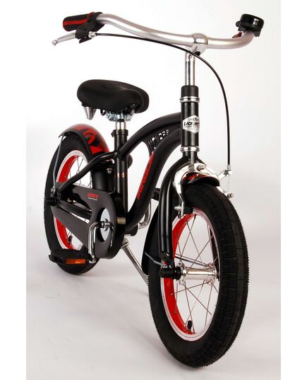 Volare Miracle Cruiser Kinderfahrrad - Jungen - 14 Zoll - Mattschwarz - Prime Collection