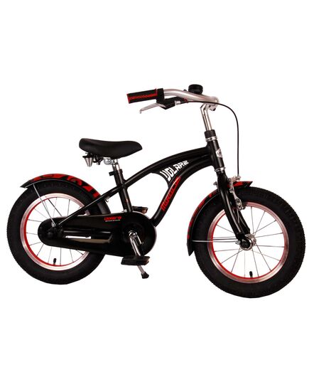 Volare Miracle Cruiser Kinderfahrrad - Jungen - 14 Zoll - Mattschwarz - Prime Collection