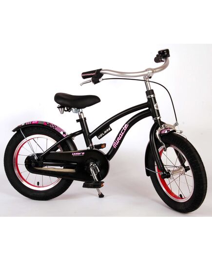 Volare Miracle Cruiser Kinderfahrrad - Mädchen - 14 Zoll - Mattschwarz - Prime Collection