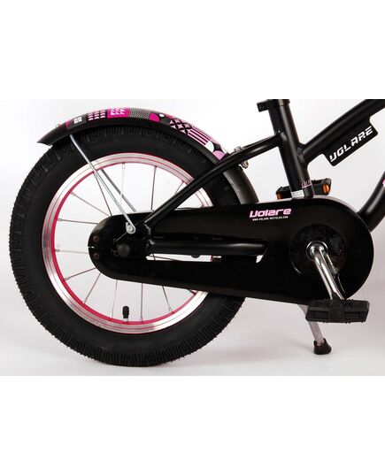 Volare Miracle Cruiser Kinderfahrrad - Mädchen - 14 Zoll - Mattschwarz - Prime Collection