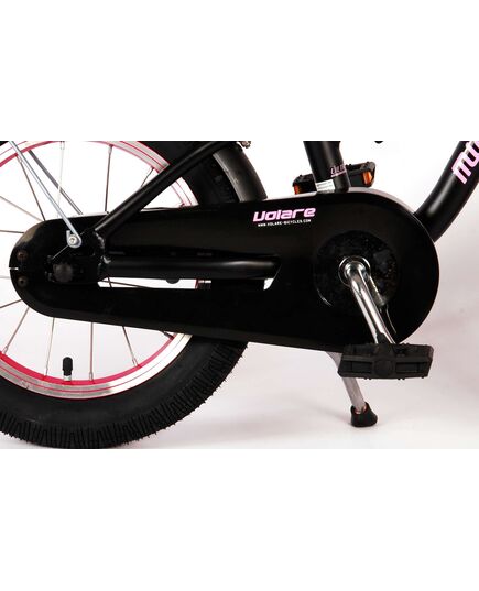 Volare Miracle Cruiser Kinderfahrrad - Mädchen - 14 Zoll - Mattschwarz - Prime Collection