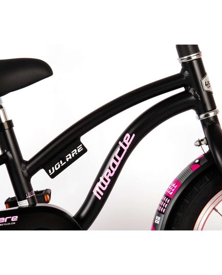 Volare Miracle Cruiser Kinderfahrrad - Mädchen - 14 Zoll - Mattschwarz - Prime Collection