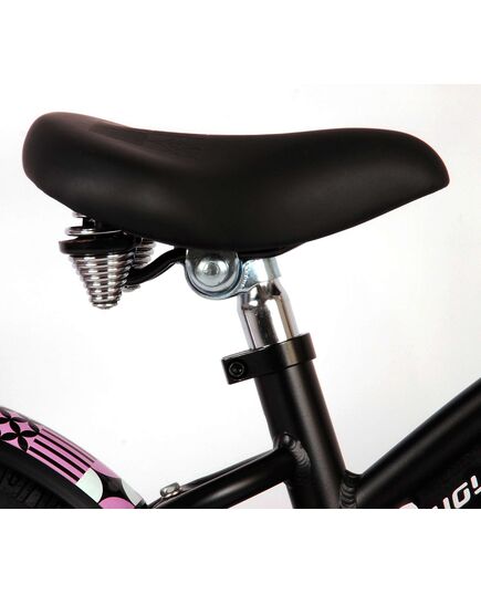 Volare Miracle Cruiser Kinderfahrrad - Mädchen - 14 Zoll - Mattschwarz - Prime Collection