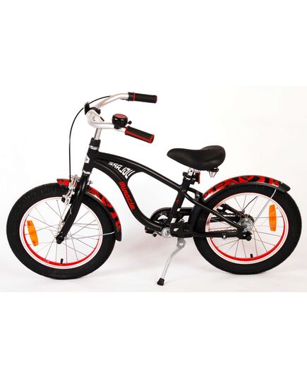 Volare Miracle Cruiser Kinderfahrrad - Jungen - 16 Zoll - Mattschwarz - Prime Collection