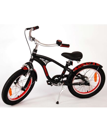 Volare Miracle Cruiser Kinderfahrrad - Jungen - 16 Zoll - Mattschwarz - Prime Collection