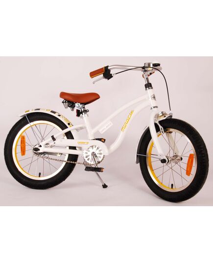 Volare Miracle Cruiser Kinderfahrrad - Mädchen - 16 Zoll - Weiß - Prime Collection
