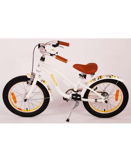 Volare Miracle Cruiser Kinderfahrrad - Mädchen - 16 Zoll - Weiß - Prime Collection