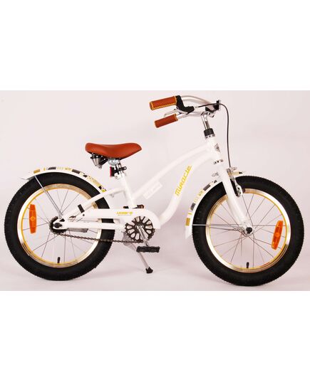Volare Miracle Cruiser Kinderfahrrad - Mädchen - 16 Zoll - Weiß - Prime Collection