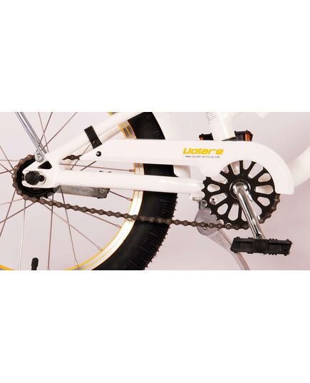 Volare Miracle Cruiser Kinderfahrrad - Mädchen - 16 Zoll - Weiß - Prime Collection