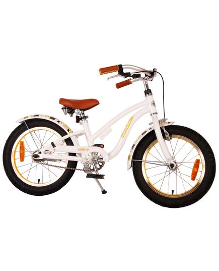 Volare Miracle Cruiser Kinderfahrrad - Mädchen - 16 Zoll - Weiß - Prime Collection