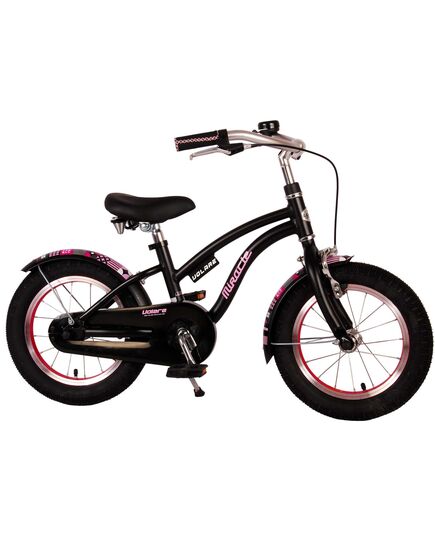 Volare Miracle Cruiser Kinderfahrrad - Mädchen - 14 Zoll - Mattschwarz - Prime Collection