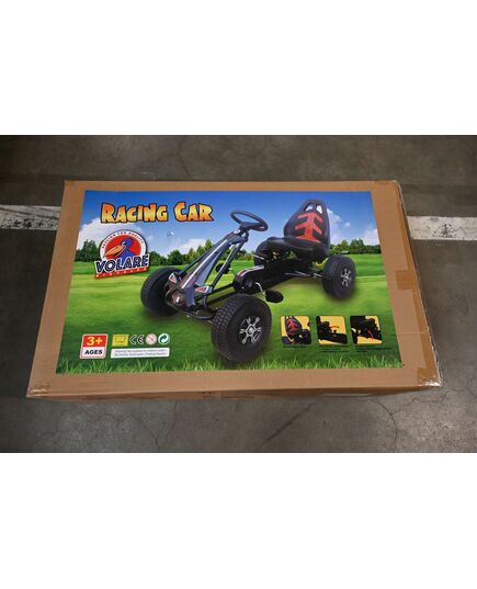 Volare Go-Kart-Rennwagen – Jungen – Groß – Luftreifen – Schwarz
