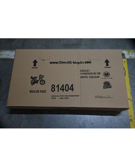 Volare Ashley Kinderfahrrad – Mädchen – 14 Zoll – Weiß – 95 % zusammengebaut