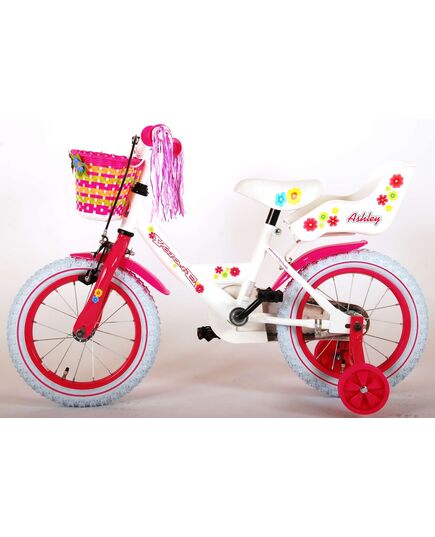 Volare Ashley Kinderfahrrad - Mädchen - 14 Zoll - Weiß - 95% zusammengebaut