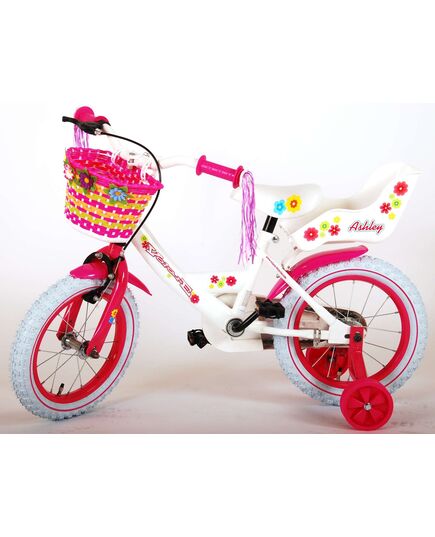 Volare Ashley Kinderfahrrad - Mädchen - 14 Zoll - Weiß - 95% zusammengebaut
