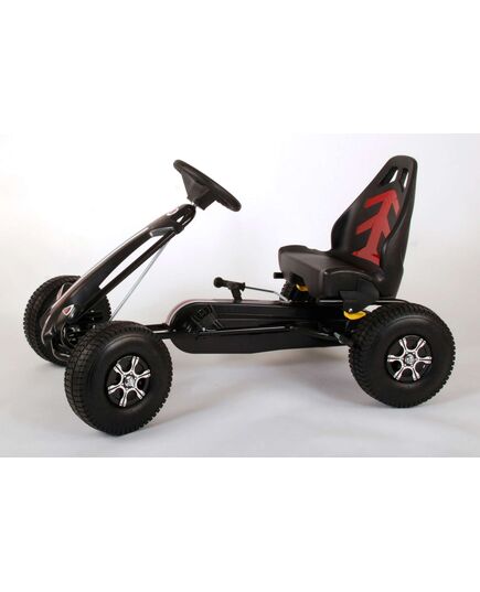 Volare Go-Kart-Rennwagen – Jungen – Groß – Luftreifen – Schwarz