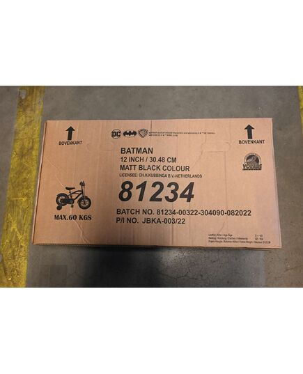 Batman Kinderfahrrad – Jungen – 12 Zoll – Schwarz