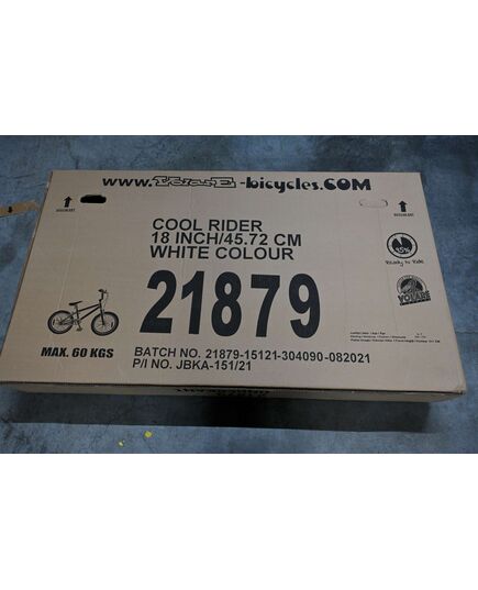 Volare Cool Rider Kinderfahrrad – Jungen – 18 Zoll – Weiß – 95 % zusammengebaut – Prime Collection