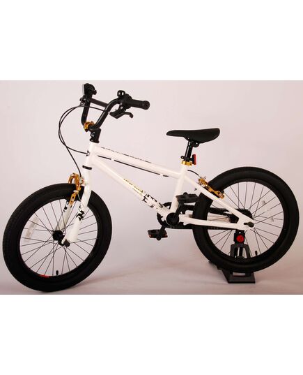 Volare Cool Rider Kinderfahrrad - Jungen - 18 Zoll - Weiß - zwei Handbremsen - 95% zusammengebaut - Prime Collection