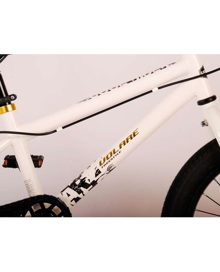 Volare Cool Rider Kinderfahrrad - Jungen - 18 Zoll - Weiß - zwei Handbremsen - 95% zusammengebaut - Prime Collection