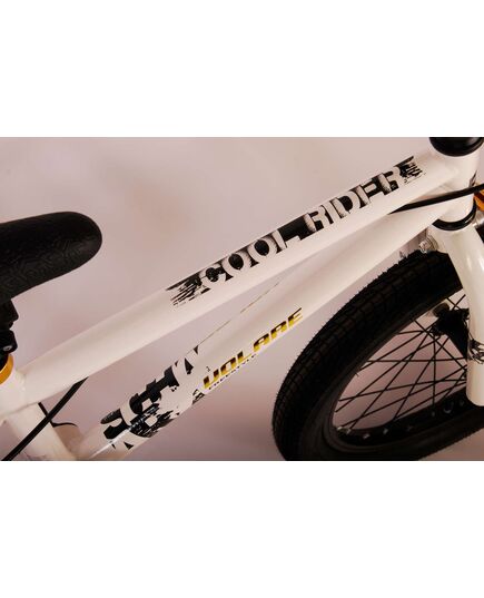 Volare Cool Rider Kinderfahrrad - Jungen - 18 Zoll - Weiß - zwei Handbremsen - 95% zusammengebaut - Prime Collection