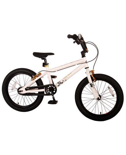 Volare Cool Rider Kinderfahrrad - Jungen - 18 Zoll - Weiß - zwei Handbremsen - 95% zusammengebaut - Prime Collection