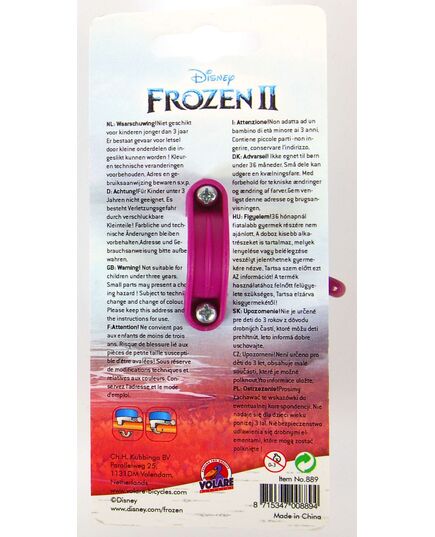 Disney Frozen die Eiskönigin 2 Fahrradklingel - Mädchen - Hell Blau Violett
