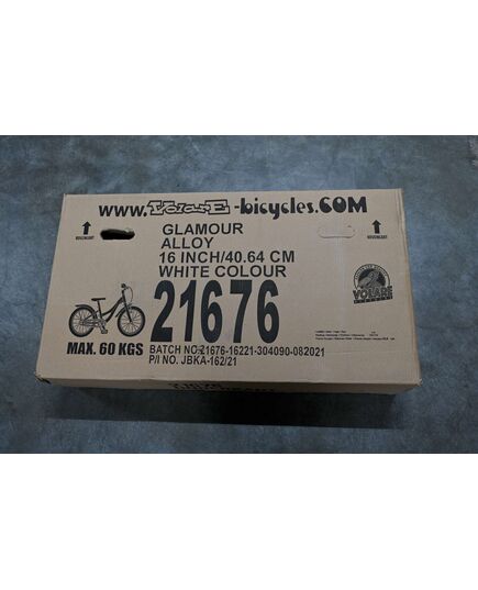 Volare Glamour Kinderfahrrad – Mädchen – 16 Zoll – Weiß/Mintgrün – Prime Collection