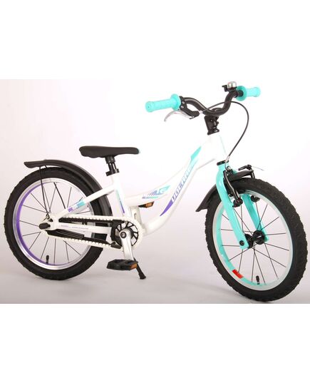 Volare Glamour Kinderfahrrad - Mädchen - 16 Zoll - Perlmutt Mintgrün - Prime Collection