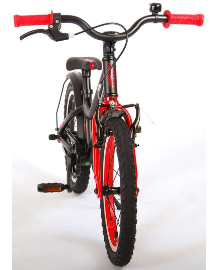 Volare Blaster Kinderfahrrad - Jungen - 16 Zoll - Schwarz Rot - Prime Collection