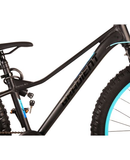Volare Gradient Kinderfahrrad - Jungen - 26 Zoll - Schwarz Blau - 7-Gang - Prime Collection