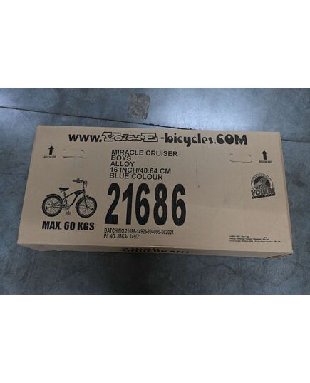 Volare Miracle Cruiser Kinderfahrrad – Jungen – 16 Zoll – Mattblau – Prime Collection