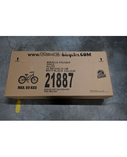 Volare Miracle Cruiser Kinderfahrrad – Mädchen – 18 Zoll – Mattschwarz – Prime Collection