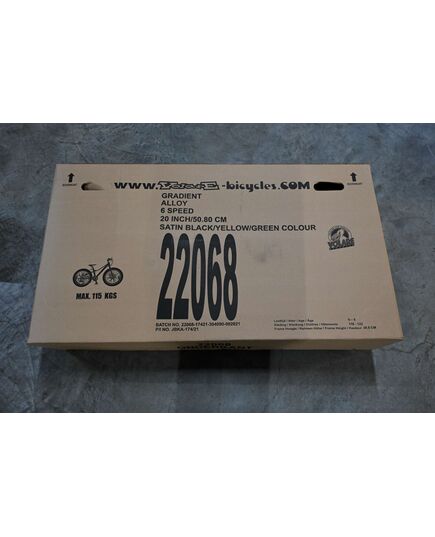 Volare Gradient Kinderfahrrad – Jungen – 20 Zoll – Schwarz Gelb Grün – 6 Gänge – Prime Collection