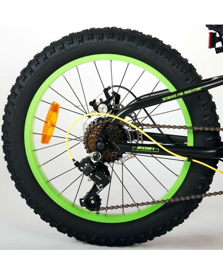 Volare Gradient Kinderfahrrad - Jungen - 20 Zoll - Schwarz Gelb Grün - 6-Gang - Prime Collection