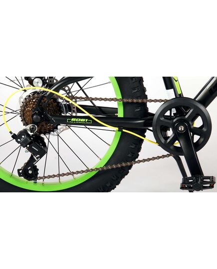 Volare Gradient Kinderfahrrad - Jungen - 20 Zoll - Schwarz Gelb Grün - 6-Gang - Prime Collection