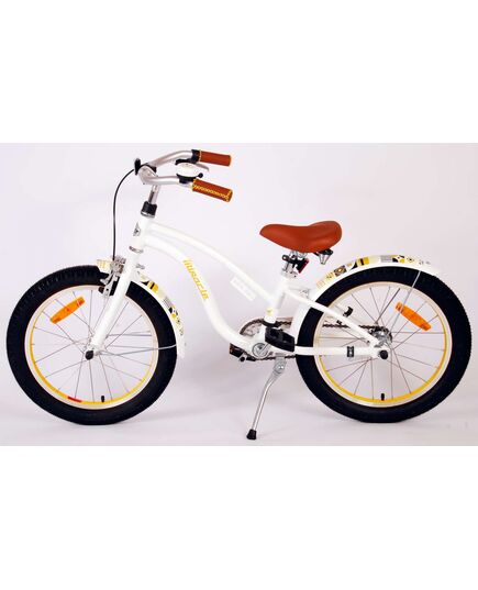 Volare Miracle Cruiser Kinderfahrrad - Mädchen - 18 Zoll - Weiß - Prime Collection