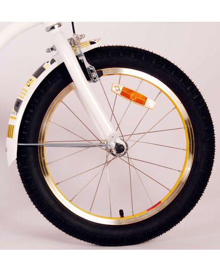 Volare Miracle Cruiser Kinderfahrrad - Mädchen - 18 Zoll - Weiß - Prime Collection