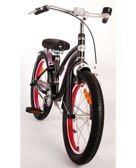 Volare Miracle Cruiser Kinderfahrrad - Mädchen - 18 Zoll - Mattschwarz - Prime Collection