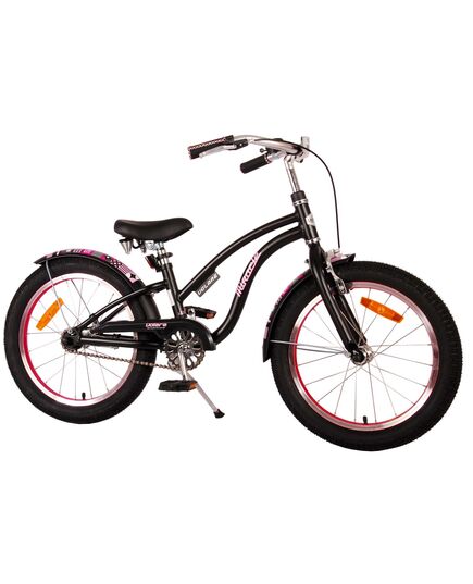 Volare Miracle Cruiser Kinderfahrrad - Mädchen - 18 Zoll - Mattschwarz - Prime Collection