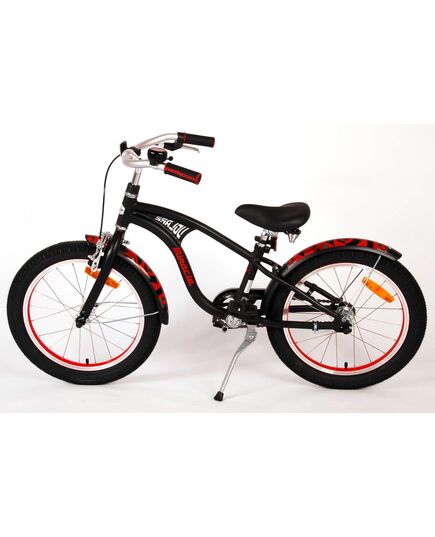 Volare Miracle Cruiser Kinderfahrrad - Jungen - 18 Zoll - Mattschwarz - Prime Collection