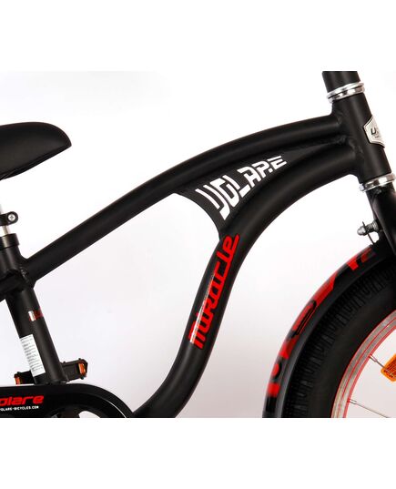 Volare Miracle Cruiser Kinderfahrrad - Jungen - 18 Zoll - Mattschwarz - Prime Collection
