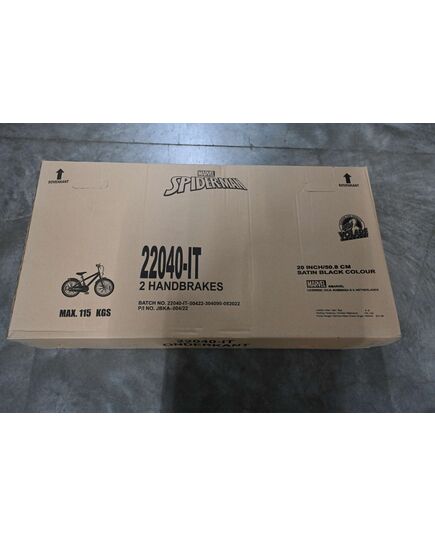 Spider-Man - Kinderfahrrad - Jungen - 20 Zoll - Mattschwarz - 2 Handbremsen