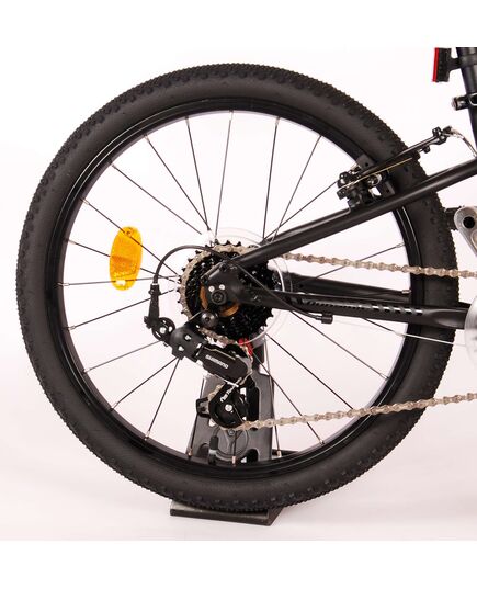 Volare Dynamic Kinderfahrrad - Jungen - 20 Zoll - Mattschwarz - 2 Handbremsen - 7 Gänge - Prime Collection